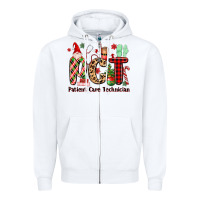 White pct christmas Zipper Hoodie - MaliasSmallBusiness