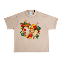 French Oak Churros with love and sombrero Urban Heavy Tee - AdoDesignShop