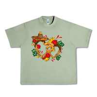 Oil Green Churros with love and sombrero Urban Heavy Tee - AdoDesignShop
