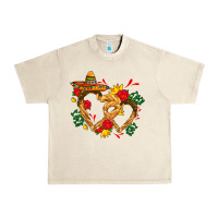 Sandshell Churros with love and sombrero Urban Heavy Tee - AdoDesignShop