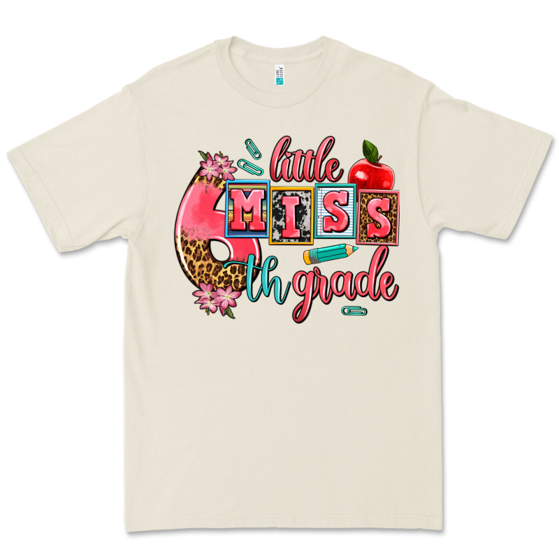 Little Miss 6 Th Grade Premium Tee by AdoDesignShop | Teevron