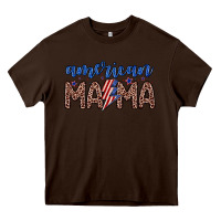 Chocolate Brown American mama Heavy Core Tee - Zillion Design Studio