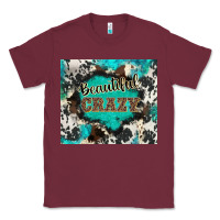 Burgundy western beautiful crazy Classic Tee - BarkalooDesign