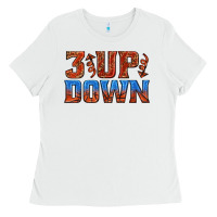 White 3 up 3 down basketball Ladies Tee - texasbilliewilder