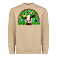 Mushroom st patricks cow rainbow Heavyweight Sweatshirt - Artiststas