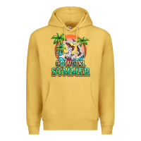 Antique Gold Cowgirl summer Premium Hoodie - NancyCooperArtShop