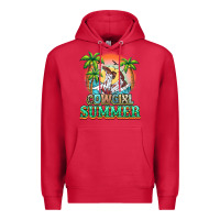 Cardinal Cowgirl summer Premium Hoodie - NancyCooperArtShop