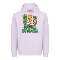 Lilac Cowgirl summer Premium Hoodie - NancyCooperArtShop