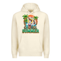 Sandshell Cowgirl summer Premium Hoodie - NancyCooperArtShop