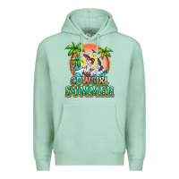 Seafoam Cowgirl summer Premium Hoodie - NancyCooperArtShop