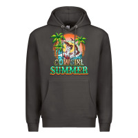 Smoke Cowgirl summer Premium Hoodie - NancyCooperArtShop