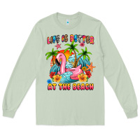Matcha life is better at the beach Long Sleeve Tee - MaliasSmallBusiness