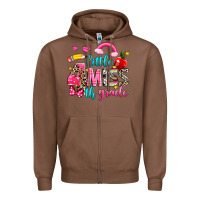 Chestnut little miss fourth grade Zipper Hoodie - NancyCooperArtShop