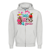 Little Miss Fourth Grade Zipper Hoodie | Teevron