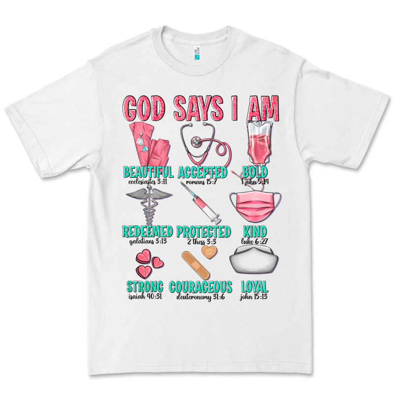 God Says I Am Premium Tee by texasbilliewilder | Teevron