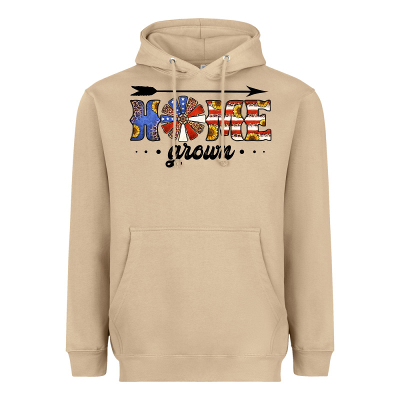 Home Grown American Flag Windmill Heavyweight Hoodie by Jasminsmagicworld | Teevron