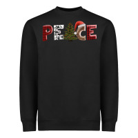 Black peace christmas Heavyweight Sweatshirt - AdoDesignShop