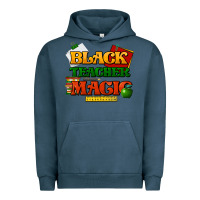 Pigment Midnight Navy Black Teacher magic Urban Hoodie - HowdyJamesFarm