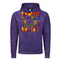 Cloud Purple love always wins Vintage Hoodie - JahusDesignShop