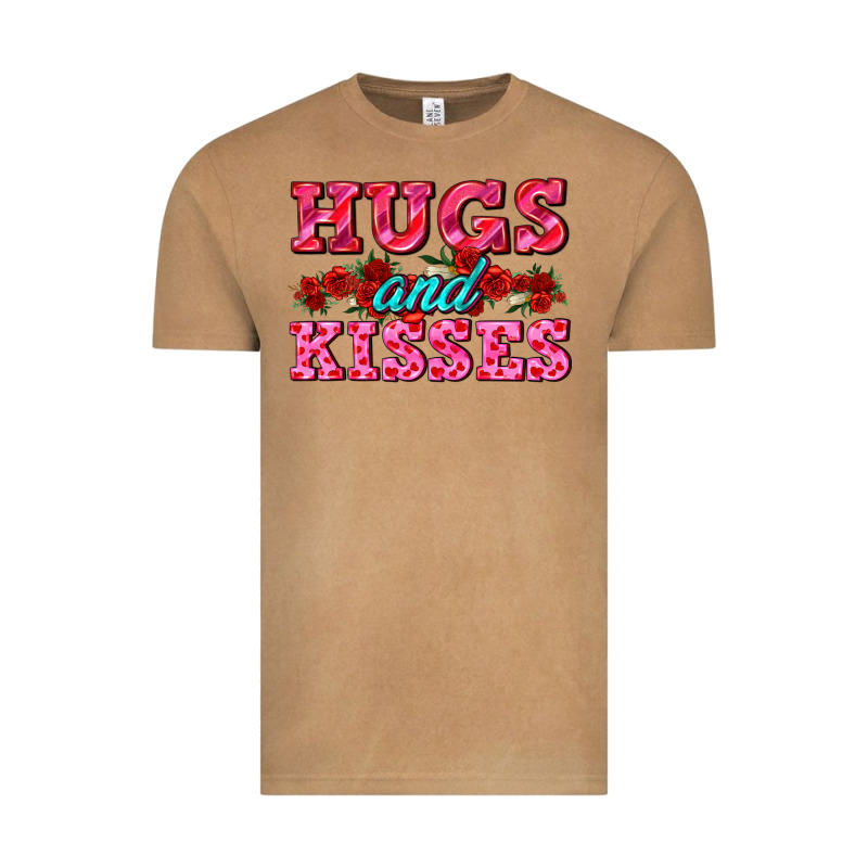 Hugs And Kisses Valentines Vintage Tee by AdoDesignShop | Teevron