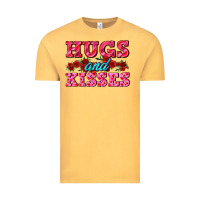 Vintage Mustard hugs and kisses valentines Vintage Tee - AdoDesignShop
