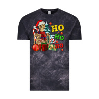 Cloud Black Christmas ho ho ho skeleton Vintage Tee - AdoDesignShop