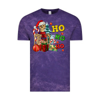 Cloud Purple Christmas ho ho ho skeleton Vintage Tee - AdoDesignShop