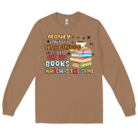Toasted Coconut money can't buy happiness but it can buy books Long Sleeve Tee - MaliasSmallBusiness