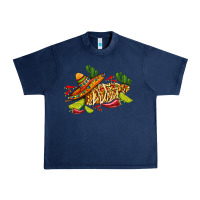 Navy mexican elote corn sombrero lime and  cactus Urban Heavy Tee - AdoDesignShop