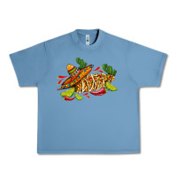 Pebble Blue mexican elote corn sombrero lime and  cactus Urban Heavy Tee - AdoDesignShop