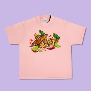 Mexican Elote Corn Sombrero Lime And  Cactus Urban Heavy Tee Designed By Adodesignshop