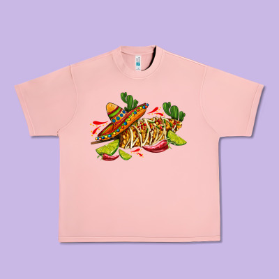 Mexican Elote Corn Sombrero Lime And  Cactus Urban Heavy Tee Designed By Adodesignshop