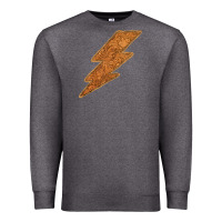 Charcoal Heather Western Vintage Pattern Lightning Premium Sweatshirt - Bettercallsaul