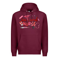 Burgundy one loved nurse Premium Hoodie - texasbilliewilder