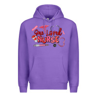 Purple one loved nurse Premium Hoodie - texasbilliewilder