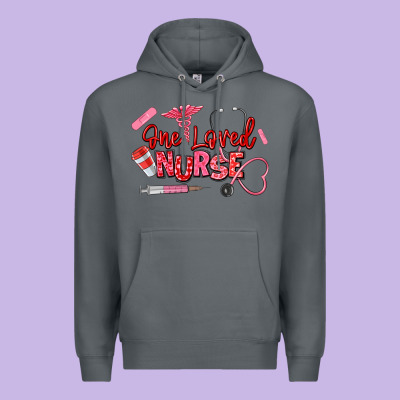 One Loved Nurse Premium Hoodie Designed By Texasbilliewilder