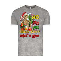 Cloud Rock Christmas ho ho ho holy shit what a year skeleton Vintage Tee - AdoDesignShop