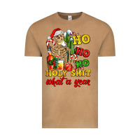 Vintage Camel Christmas ho ho ho holy shit what a year skeleton Vintage Tee - AdoDesignShop