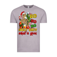 Vintage Zinc Christmas ho ho ho holy shit what a year skeleton Vintage Tee - AdoDesignShop