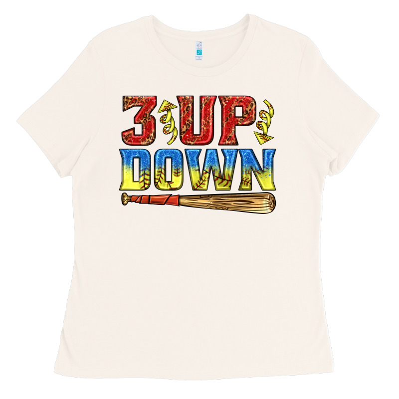 3 Up 3 Down Softball Ladies Tee by texasbilliewilder | Teevron