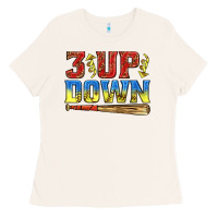Bone 3 up 3 down softball Ladies Tee - texasbilliewilder