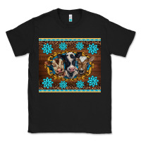 Black western baby cow turquoise gemstones  leopards Classic Tee - BarkalooDesign