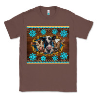Chestnut western baby cow turquoise gemstones  leopards Classic Tee - BarkalooDesign