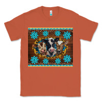 Copper western baby cow turquoise gemstones  leopards Classic Tee - BarkalooDesign