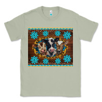Matcha western baby cow turquoise gemstones  leopards Classic Tee - BarkalooDesign