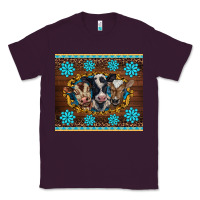 Plum western baby cow turquoise gemstones  leopards Classic Tee - BarkalooDesign