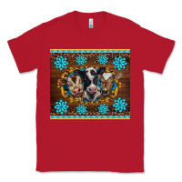 Red western baby cow turquoise gemstones  leopards Classic Tee - BarkalooDesign