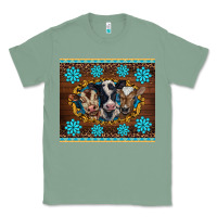 Sage western baby cow turquoise gemstones  leopards Classic Tee - BarkalooDesign