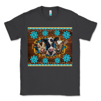 Smoke western baby cow turquoise gemstones  leopards Classic Tee - BarkalooDesign