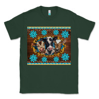 Sports Green western baby cow turquoise gemstones  leopards Classic Tee - BarkalooDesign